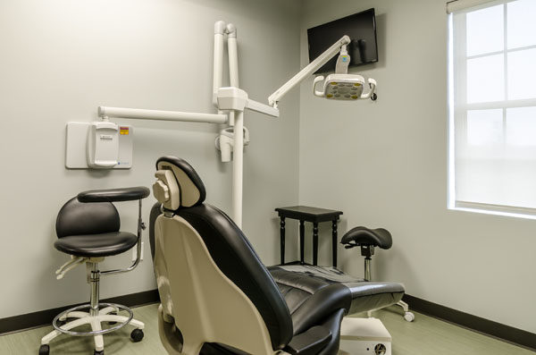 Operatory with dental chair